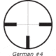 German #4 Reticle