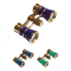 Levenhuk Broadway 325C 3x25mm Opera Glasses w/ Chain, Amethyst, Blue Wave, Lime