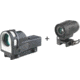 OpticsPlanet Exclusive Meprolight M21 Reflex Red Dot Sight, 1x30mm, Open X and MMX3 3x18mm Micro Magnifier, 56262610