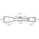 Mueller Optics 3-10ï¿½44 Sport Dot Rifle Scope MU31044IGR Dimensions