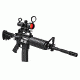 NcSTAR AR Combo/Carry Handle Adapter/3-9X42 Rubber Compact Rifle Scope/Illuminated P4 Sniper Reticle, Black KARHSEECR3942R-A