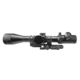 NcSTAR Full Size Rifle Scope, 4-16x44mm, 30mm Tube, Illuminated P4 Sniper Glass Etched Reticle w/ Cantilever Scope Mount, Black, SEEFP41644GSPR-A
