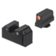 Night Fision Optics Height Night Sights for Glock 17/19/45 w/ Holosun EPS, Orange, GLK-001-260-267-OGZG