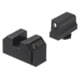 Night Fision Optics Height Night Sights for Glock 43x/48 w/ 507k/EPS Carry, Blank Rear, Black, GLK-003-220-227-ZGZX
