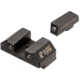 Night Fision Optics Ready Stealth Glock Night Sight Set, Glock 19/17/45/23 w/ Holosun SCS, Black Front, GLK-001-163-175-ZGZG