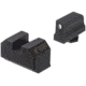 Night Fision Optics Ready Stealth Glock Night Sight Set, Glock 43/43x w/ 507k, Black Front Ring, Blank Rear Sight, GLK-003-290-297-ZGZX