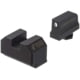 Night Fision Optics Ready Stealth Glock Night Sight Set, Glock 43/43x w/ 507k, Black Front Ring, Blank Rear Sight, GLK-003-290-297-ZGZX