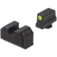 Night Fision Optics Ready Stealth Glock Night Sight Set, Glock 43/43x w/ 507k, Yellow Front Ring, Blank Rear Sight, GLK-003-290-297-YGZX