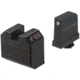 Night Fision Optics Ready Stealth Glock Night Sight Set, Glock 43/43x w/ RMRcc, Black Front Ring, Blank Rear Sight, GLK-003-465-472-ZGZX