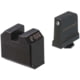 Night Fision Optics Ready Stealth Glock Night Sight Set, Glock 43/43x w/ RMRcc, Black Front Ring, Blank Rear Sight, GLK-003-465-472-ZGZX