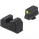 Night Fision Optics Ready Stealth Glock Night Sight Set, Glock 48 w/ 507k, Yellow Front Ring, Blank Rear Sight, GLK-005-290-313-YGZX