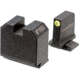 Night Fision Optics Ready Stealth Smith &amp; Wesson Night Sight Set, S&amp;W M&amp;P w/ DPP/509t/Acro, Yellow Front Ring, Blank Rear Sight, SAW-205-464-560-YGZX