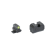 Night Fision Optics Ready Stealth Series Tritium Night Sights, SIG Sauer, P-Series Dovetail, .315-.302 Blade Height, Yellow Fluorescent Ring Front, Black Rear, Black, SIG-180-315-302-YGZX