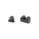 Night Fision Optics Ready Stealth Series Sights, Tritium with Yellow Fluorescent Ring Front Sight, Black Rear Sight, Fits Sig P320 with P-Series Dovetail, .315"-.302" Blade Height, Square Notch Rear Sight, Nitride Finish, Black, SIG-180-315-302-YGZX