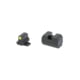 Night Fision Optics Ready Stealth Series Tritium Night Sights, SIG Sauer, P-Series Dovetail, .315-.302 Blade Height, Yellow Fluorescent Ring Front, Black Rear, Black, SIG-180-315-302-YGZX