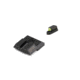 Night Fision Perfect Dot Front Night Sights w/ U Notch Rear for CZ-USA, Yellow Front w/ Green Tritium - Black Rear w/ Gree, fits P-07 & P-09, CZU-076-007-YGZG