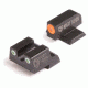 Night Fision Perfect Dot Night Sight Set w/Front, Square Rear, Orange Front w/Green Tritium, White Rear w/Green T, Fits Canik TP9SFx/TP9SFL, CNK-026-003-OGWG