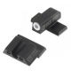 Night Fision Perfect Dot Night Sight Set w/Front, U Rear, White Front w/Green Tritium, Black Rear w/Green Tr, Fits Springfield XD/XDM/XD Mod. 2, SPR-226-007-WGZG