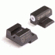 Night Fision Perfect Dot Night Sight Set w/Front, U Rear, White Front w/Green Tritium, Blank Rear, Fits Canik TP9SFx/TP9SFL, CNK-026-014-WGZX