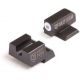 Night Fision Perfect Dot Night Sight Set w/Front, U Rear, White Front w/Green Tritium, Blank Rear, Fits Canik TP9SFx/TP9SFL, CNK-026-014-WGZX