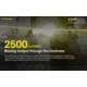 Nitecore CI7 2500 Lumen White and Infrared IR LED Flashlight, Black, 6952506405237