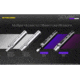 Nitecore GEM10 1 x 18650/ 2 x CR123A/ RCR123A CREE XP-L HI V3 LED Jeweler Flashlight, 800 Lumens, Silver, GEM-10
