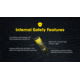 Nitecore NL1410 1000mAh Rechargeable 14500 Battery, Black/Yellow, 6952506496334
