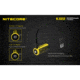 Nitecore NL1665R 650mAh USB Rechargeable 16340 Battery, Yellow, 6952506492411