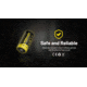 Nitecore NL169 950mAh Rechargeable 16340 Battery, Yellow, BAT-NITE-16340-NL169