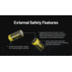 Nitecore NL169 950mAh Rechargeable 16340 Battery, Yellow, BAT-NITE-16340-NL169