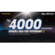 Nitecore T4K 4000 Lumen Ultra Bright EDC Flashlight, Black, 6952506406524