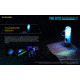 Nitecore TIKI GITD 300 Lumen Rechargeable Keychain Flashlight, Blue, 6952506406593