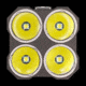 Nitecore Tiny Monster TM26 Quad Ray 3800 Lumens 4 x CREE XM-L2 LED Light, Black, Uses 4x 18650 or 8x CR123A NITECORE-TM26-XML2