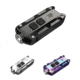 Nitecore TIP SS USB Rechargeable Stainless Steel Key CREE LED Light, Black, Glacier, Tropical