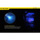Nitecore TUBE 1 x Built0In Li-ion Battery Pack 500mW Blue LED USB-Rechargeable Tactical Keylight, 4 Lumens, Black, TUBE-BL