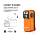 Olight Oclip Pro 600 Lumens Rechargeable Orange
