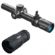 Swampfox Tomahawk LVPO Rifle Scope, 1-8x24mm, 30mm Tube, Second Focal Plane, Illuminated Guerrilla Dot BDC Reticle, Black, ATK18241-B w/ TRYBE Optics Enhancer - Magnification Doubler