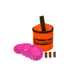 Powerflare PF-200 Softpack,  3 Safety Lights,Infrared LED,Orange Bag,3 Batteries, Hot Pink Shell SP3O-I-HP