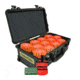 Powerflare PF-200 Incident Command Pack - 60 Lights,Amber LED,Black Case,60 Batteries, Orange Shell PFPACK60BK-A-O