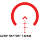 Primary Arms 1-6X24mm First Focal Plane Rifle Scope w/ACSS Raptor 7.62 Reticle, Black, PA1-6X24FFP-R-7.62