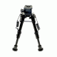 Sniper Compact Precision Bipod w/ Spring Loaded Legs, Black, Adjustable Height 6.2 - 8.7 in BP07