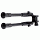 Sniper Tactical High Profile Folding / Height Adjustable BiPod, Black BP03, EDEMO1