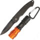 Stone River Gear Ceramic Knife/1W LED Light Set,Black Carbon Fiber Handles,Black/Orange Aluminum, SRG21GS