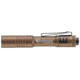Streamlight MicroStream Ultra-Compact USB Rechargeable Personal Light, 250/50 Lumens w/ 5in USB Cord and Lanyard, Box, Coyote, 66609