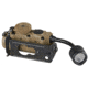 Streamlight Sidewinder Stalk LED Flashlight w/Helmet Clip &amp; E-Mount, CR123A &amp; AA, Multicolor, 76 Lumens, Coyote, 14302