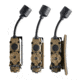 Streamlight Sidewinder Stalk LED Flashlight w/Helmet Clip &amp; E-Mount, CR123A &amp; AA, Multicolor, 76 Lumens, Coyote, 14302