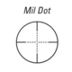 Tasco 6-24x42 Target/Varmint Black Matte Rifle Scope, True Mil Dot Reticle - VAR624X42M