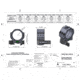 Tier One Tactical Rings QD - 40mm Medium, Black, T1TAC40MQD
