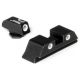 Trijicon Bright &amp; Tough 3 Dot Night Sight Set, Green Front, Orange Rear - For Glock 17/17L/19/22/23/24/26/27/33/34/35/38/39 - GL01O