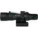 Trijicon 3x30 mm Dual Illuminated Q-LOC Compact ACOG Scope, 3x30 mm, 300BLK 115/220gr. Green, Crosshair Reticle, Matte Black, 400382